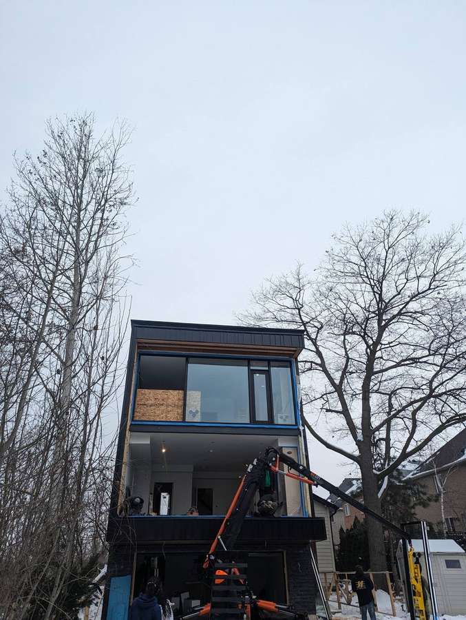 After — winter evening