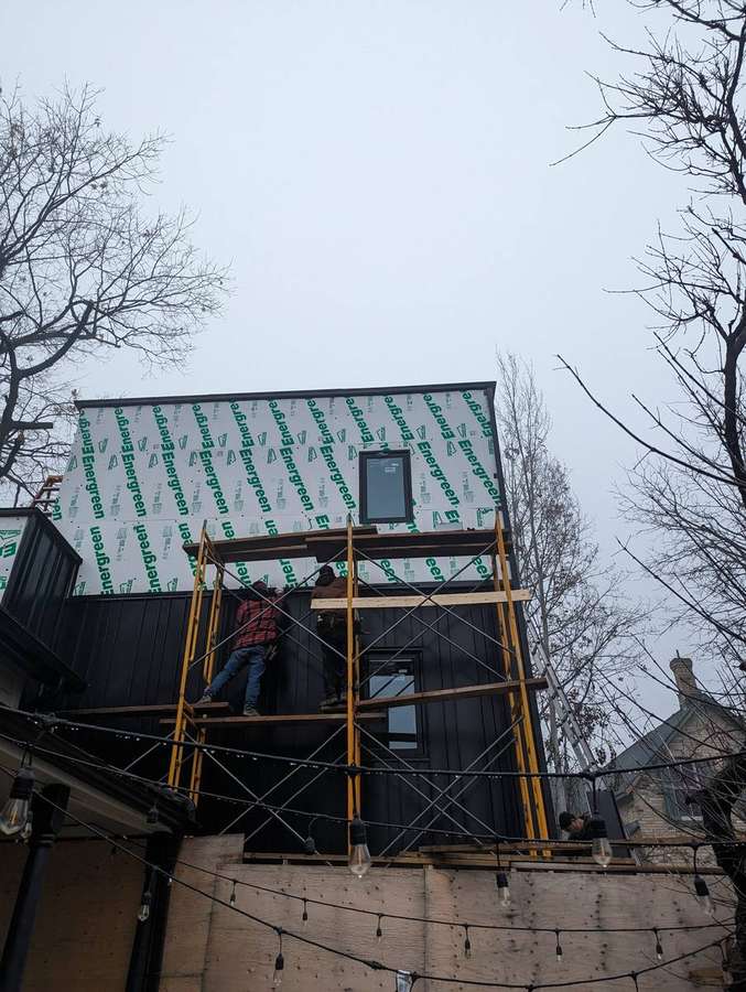 During — addition under construction